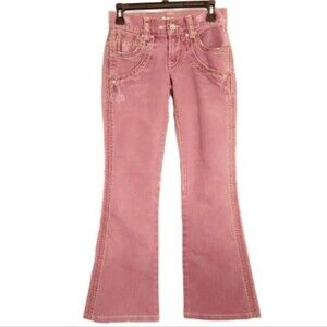 Tag Jeans ID#1015 Mauve Denim Flare Boho Jeans Women's Size 25